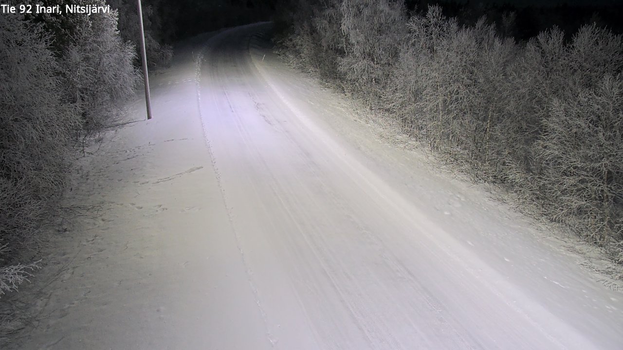 Kelikamerat Kuva Tie 92 Inari, Nitsijärvi, Inari, Lappi