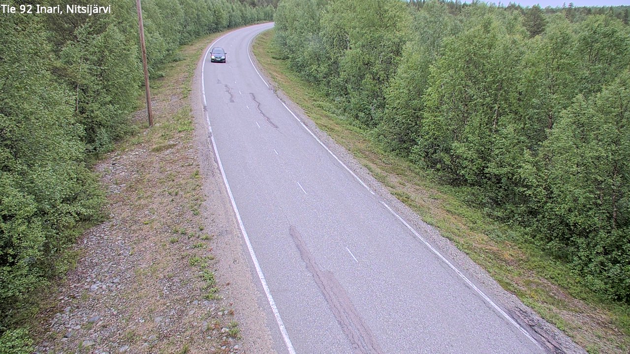 Kelikamerat Kuva Tie 92 Inari, Nitsijärvi, Inari, Lappi