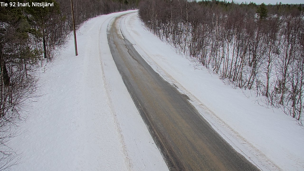 Kelikamerat Kuva Tie 92 Inari, Nitsijärvi, Inari, Lappi