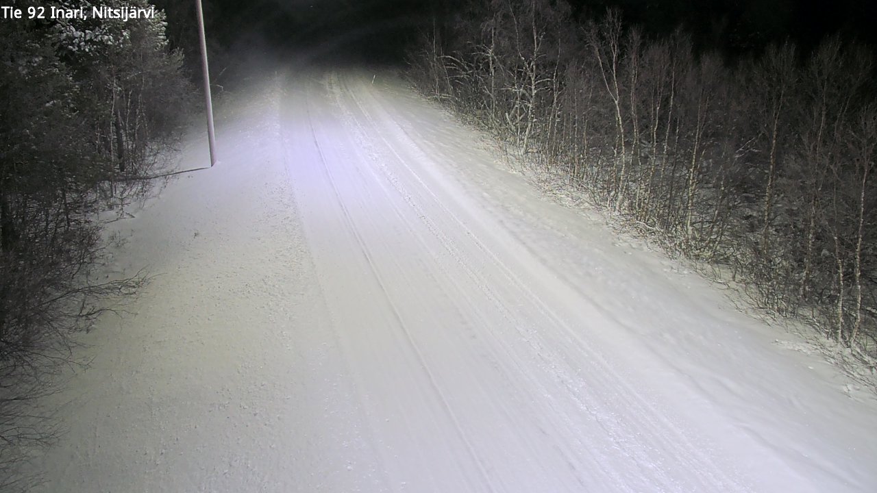 Weather Camera Image Road 92 Inari, Nitsijärvi, Inari, Lappi