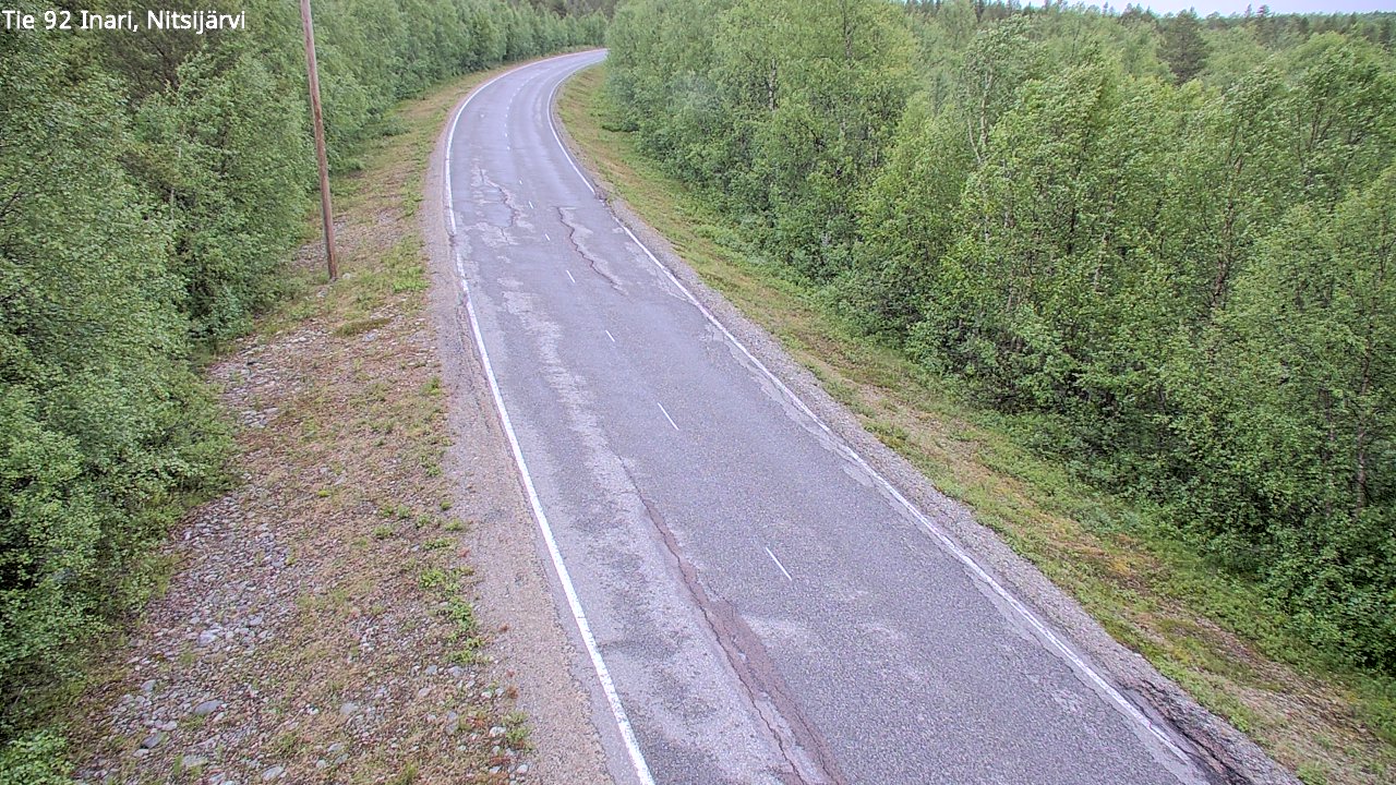 Weather Camera Image Road 92 Inari, Nitsijärvi, Inari, Lappi