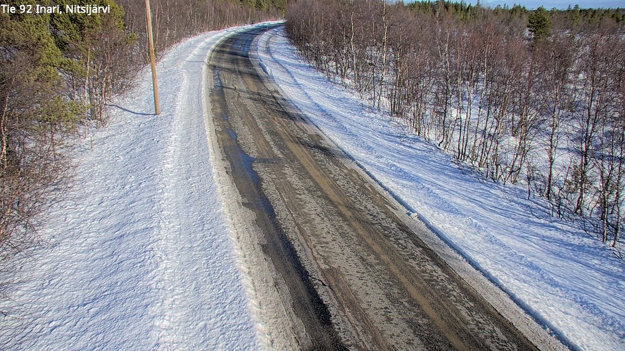 Kelikamerat Kuva Tie 92 Inari, Nitsijärvi, Inari, Lappi