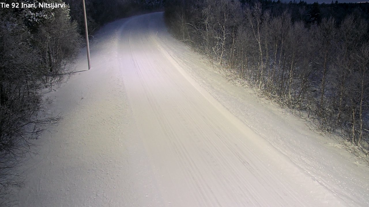 Weather Camera Image Road 92 Inari, Nitsijärvi, Inari, Lappi