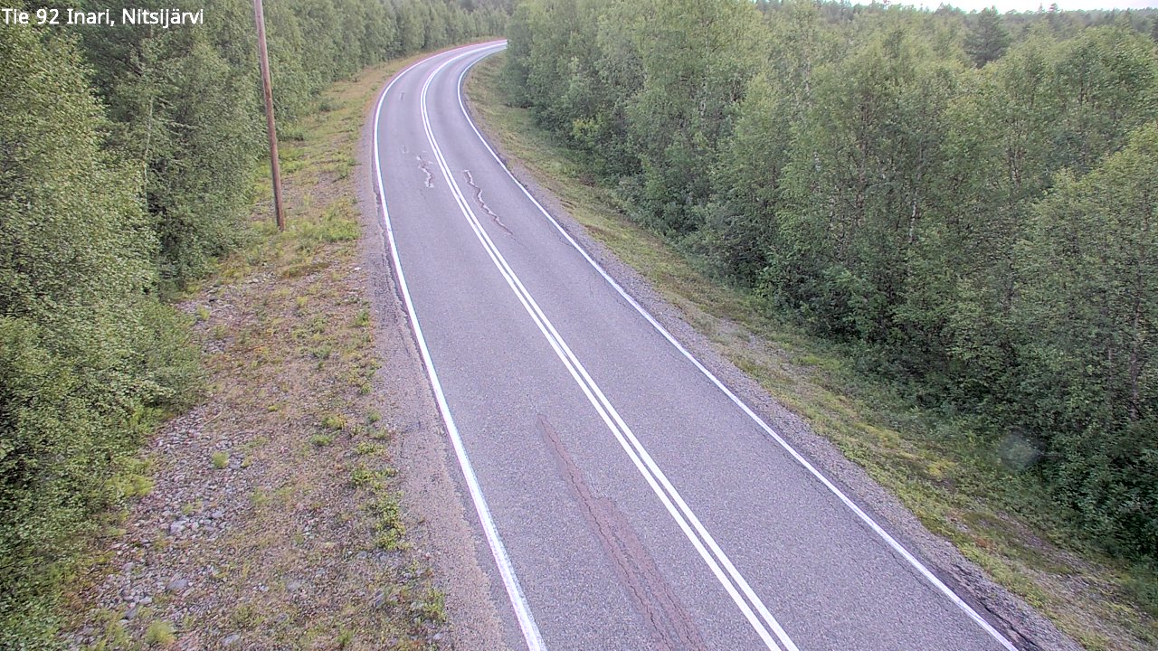 Kelikamerat Kuva Tie 92 Inari, Nitsijärvi, Inari, Lappi
