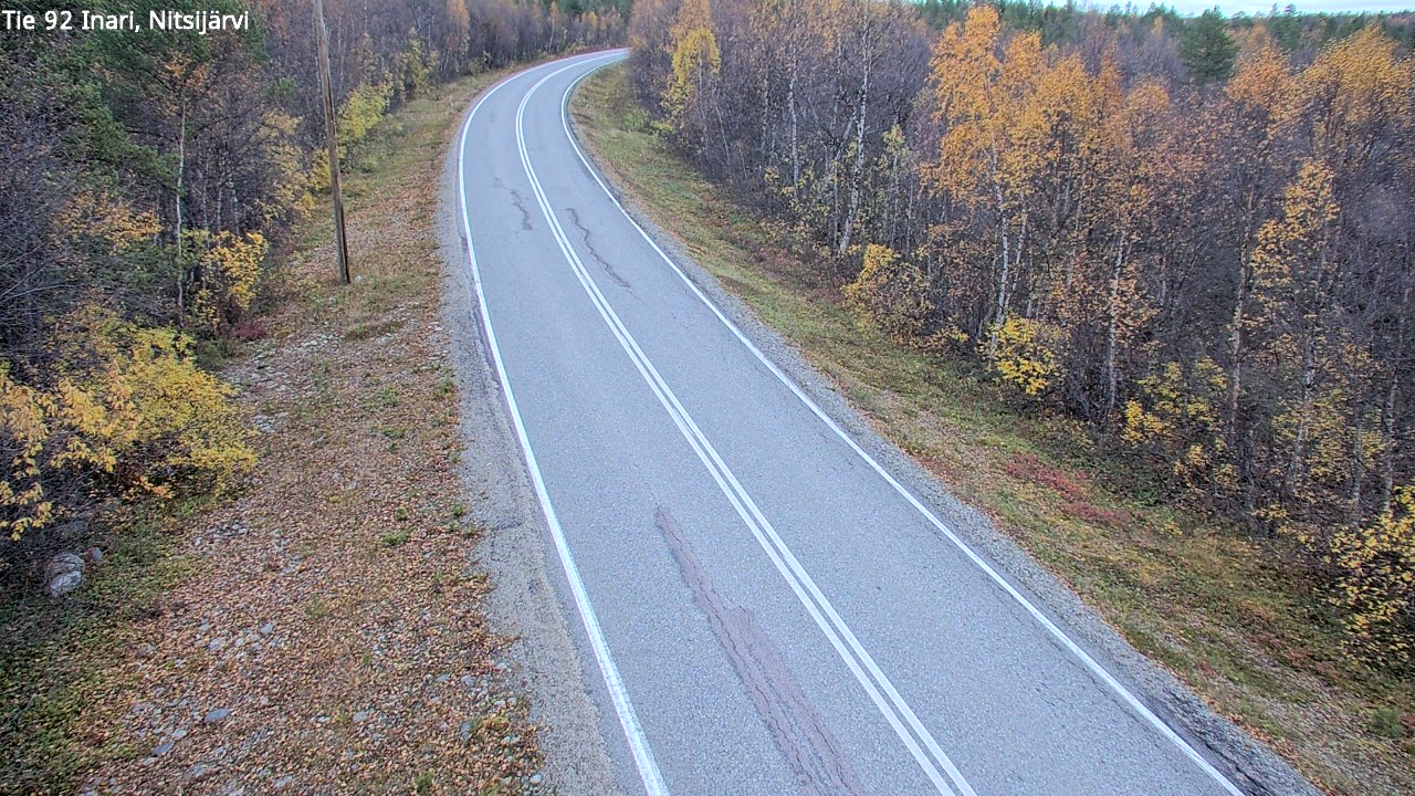 Kelikamerat Kuva Tie 92 Inari, Nitsijärvi, Inari, Lappi