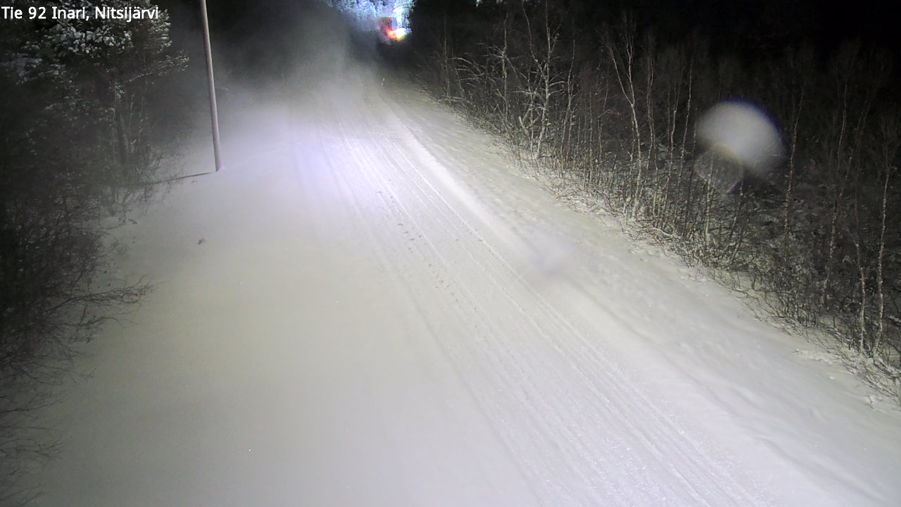 Weather Camera Image Road 92 Inari, Nitsijärvi, Inari, Lappi