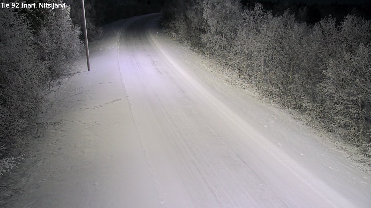 Kelikamerat Kuva Tie 92 Inari, Nitsijärvi, Inari, Lappi