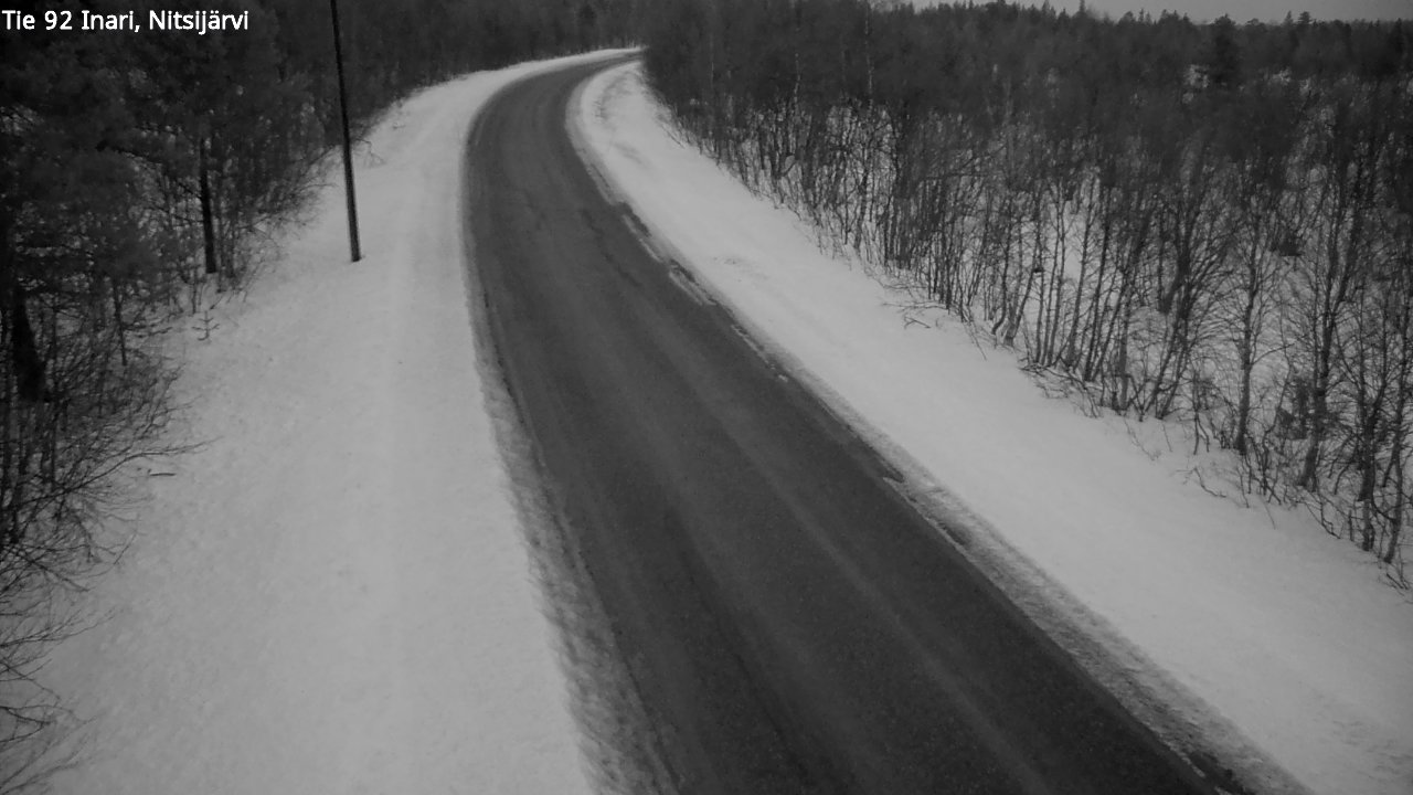 Weather Camera Image Road 92 Inari, Nitsijärvi, Inari, Lappi
