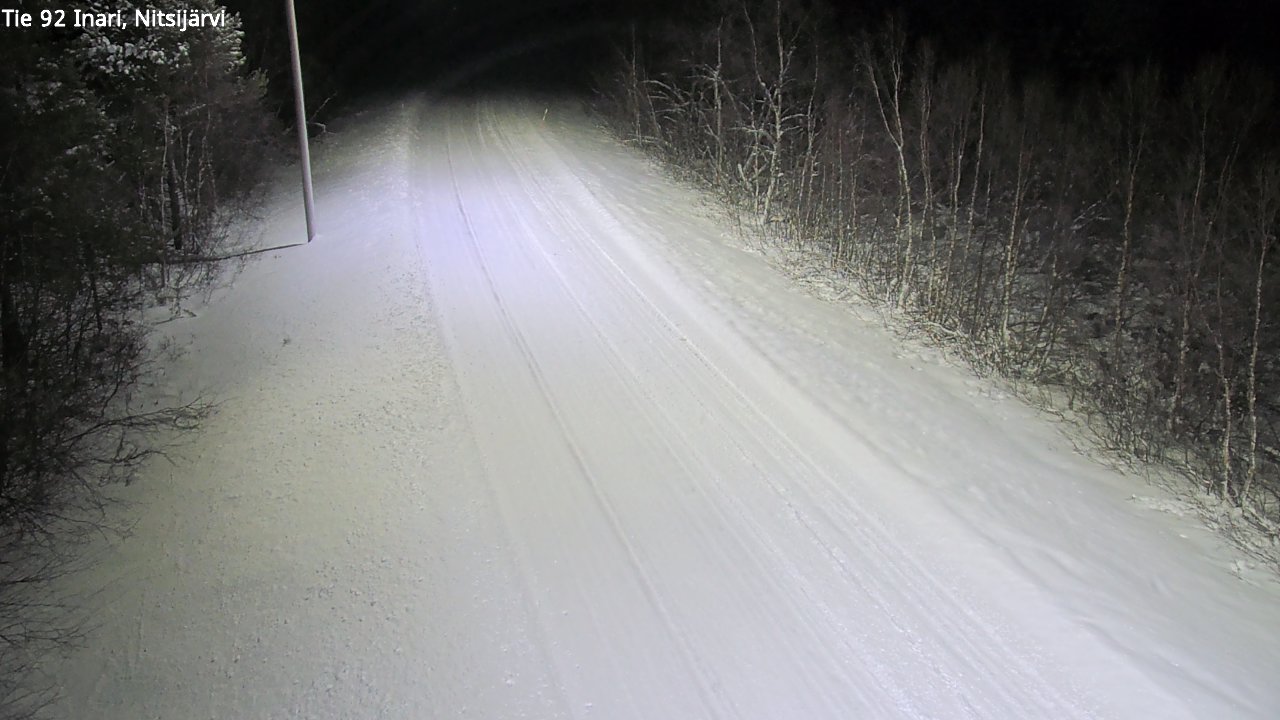 Weather Camera Image Road 92 Inari, Nitsijärvi, Inari, Lappi