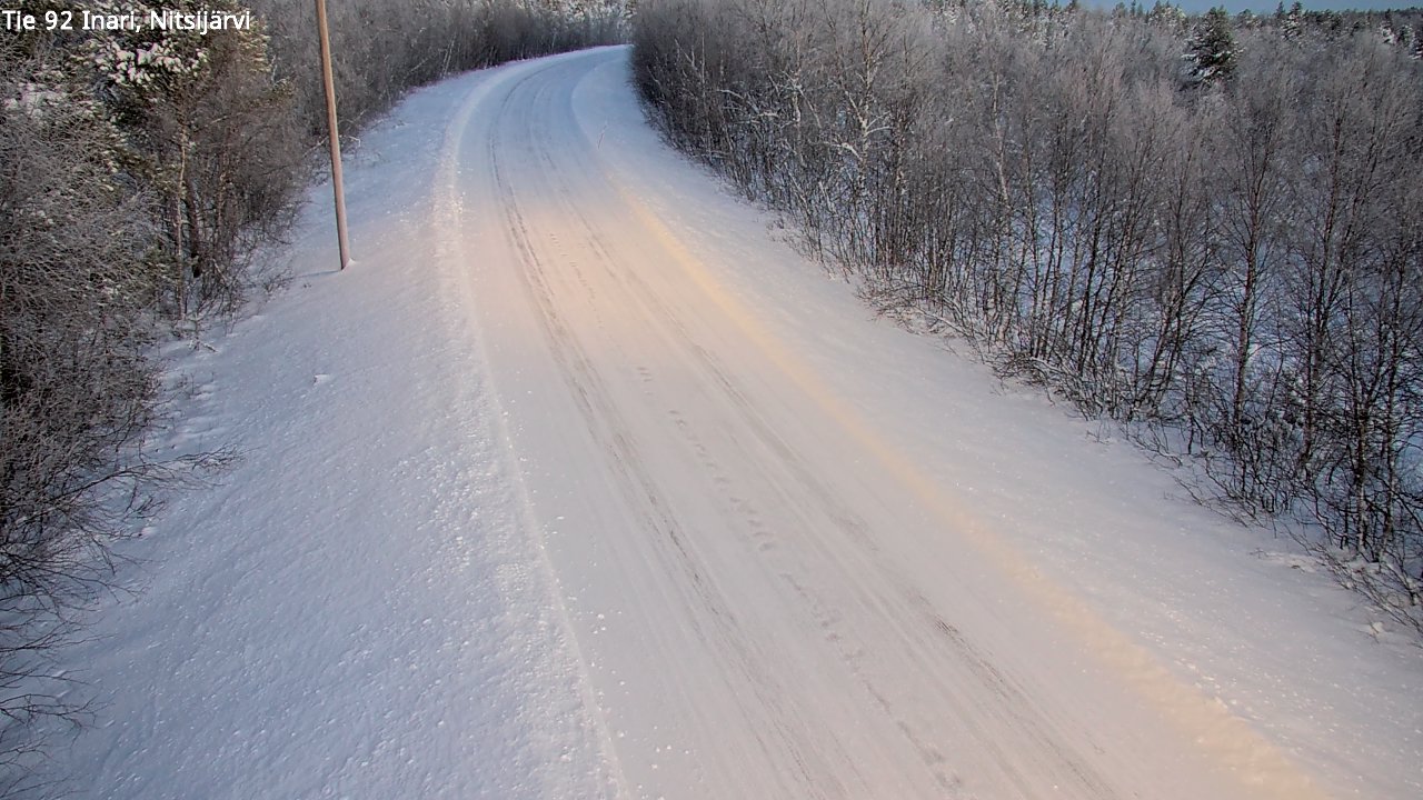 Weather Camera Image Road 92 Inari, Nitsijärvi, Inari, Lappi