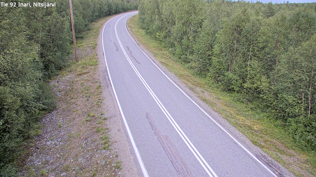 Weather Camera Image Väg 92 Enare, Nitsijärvi, Inari, Lappi