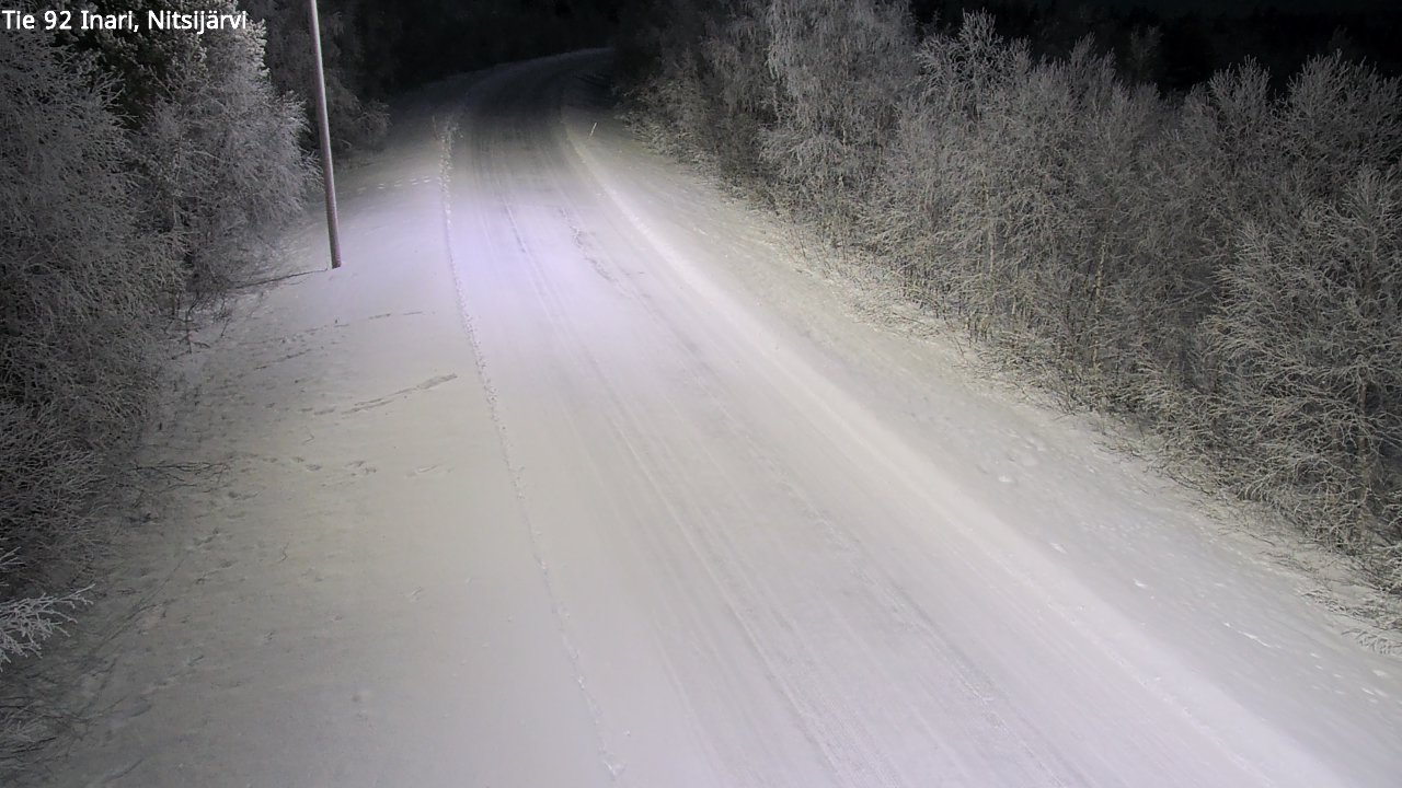 Kelikamerat Kuva Tie 92 Inari, Nitsijärvi, Inari, Lappi