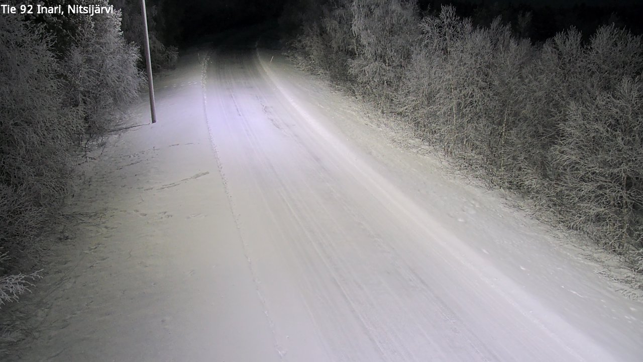 Kelikamerat Kuva Tie 92 Inari, Nitsijärvi, Inari, Lappi
