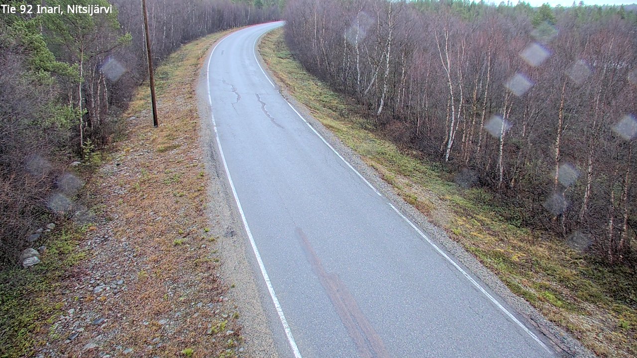 Kelikamerat Kuva Tie 92 Inari, Nitsijärvi, Inari, Lappi