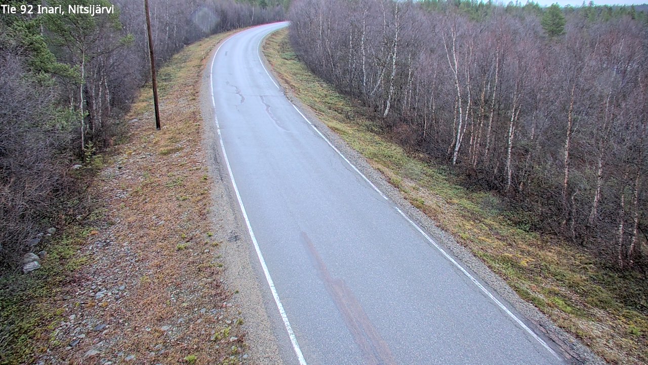Kelikamerat Kuva Tie 92 Inari, Nitsijärvi, Inari, Lappi