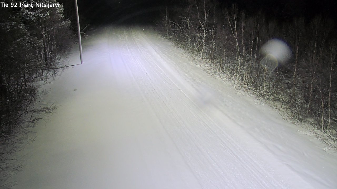 Weather Camera Image Road 92 Inari, Nitsijärvi, Inari, Lappi