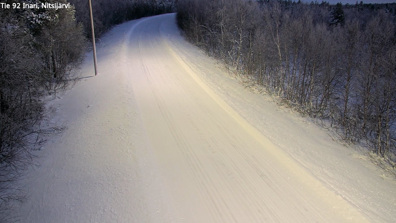 Weather Camera Image Road 92 Inari, Nitsijärvi, Inari, Lappi