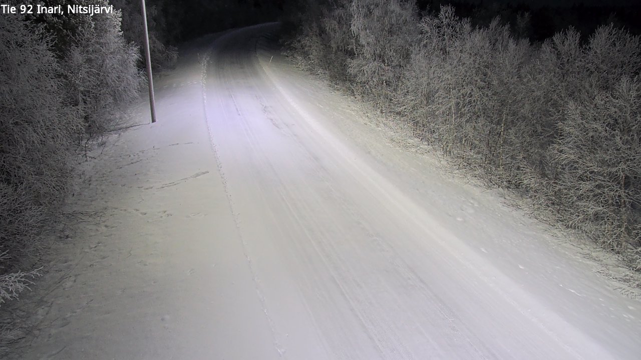 Kelikamerat Kuva Tie 92 Inari, Nitsijärvi, Inari, Lappi
