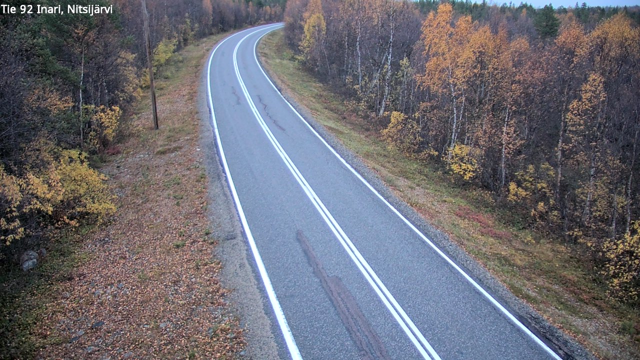 Kelikamerat Kuva Tie 92 Inari, Nitsijärvi, Inari, Lappi