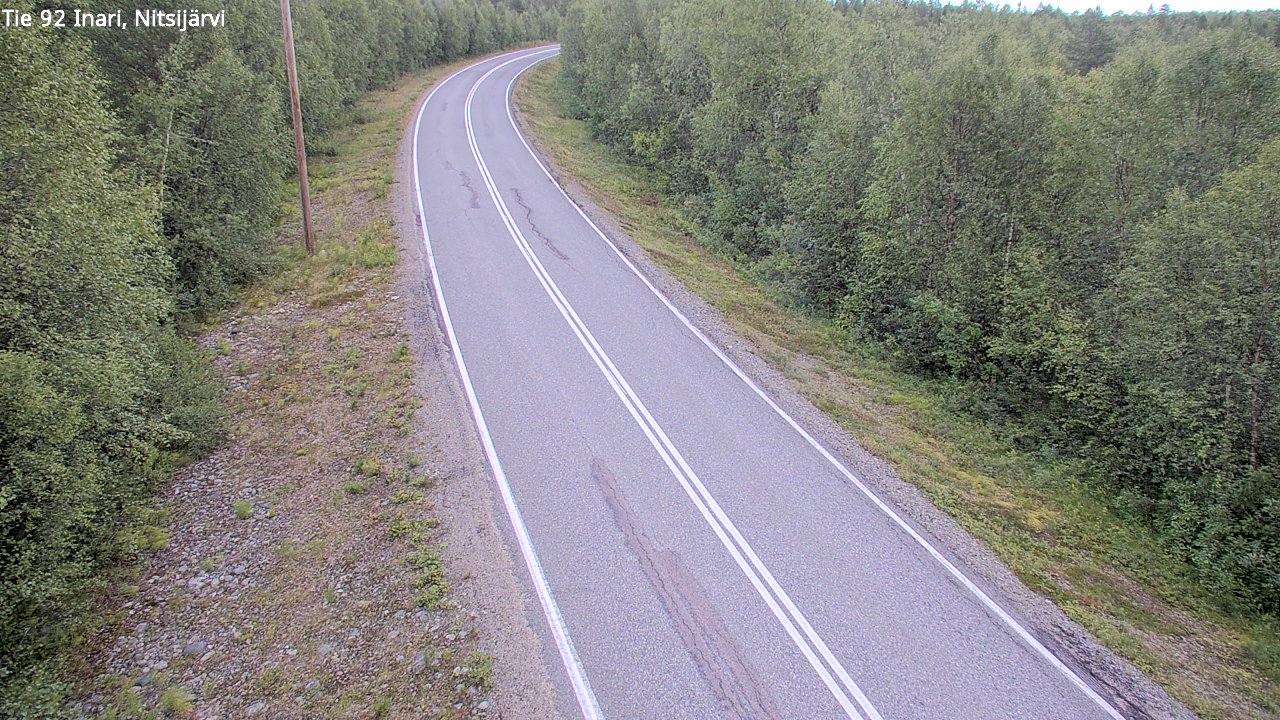 Kelikamerat Kuva Tie 92 Inari, Nitsijärvi, Inari, Lappi