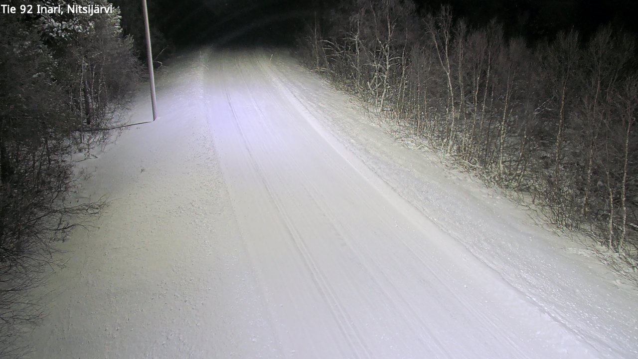 Weather Camera Image Road 92 Inari, Nitsijärvi, Inari, Lappi
