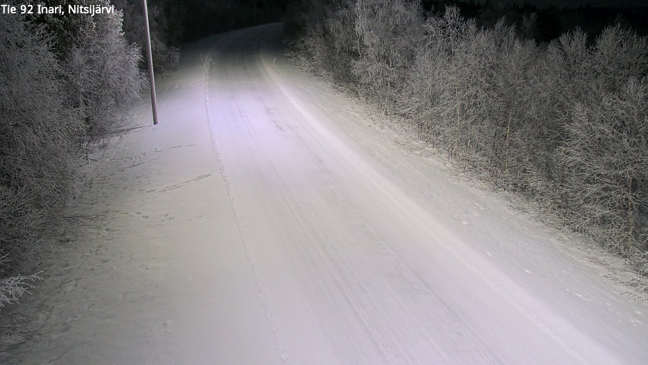 Kelikamerat Kuva Tie 92 Inari, Nitsijärvi, Inari, Lappi