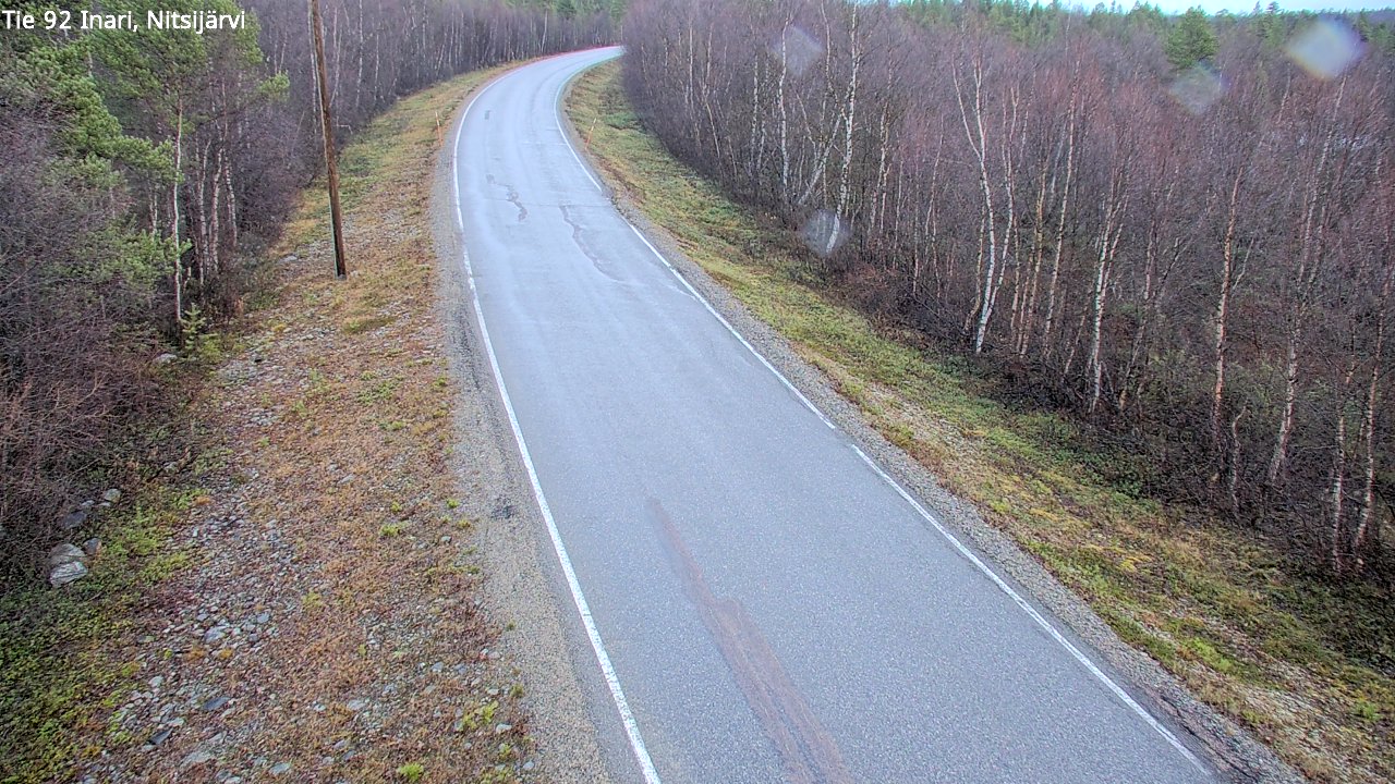 Kelikamerat Kuva Tie 92 Inari, Nitsijärvi, Inari, Lappi