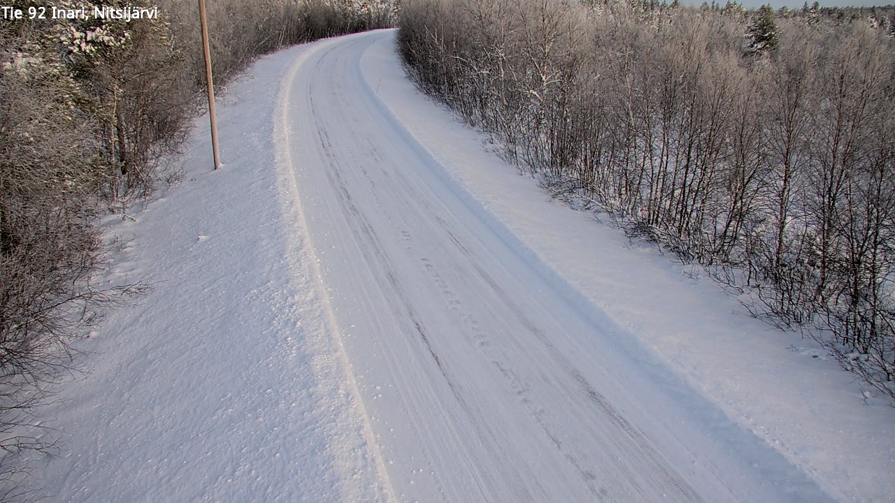 Weather Camera Image Road 92 Inari, Nitsijärvi, Inari, Lappi