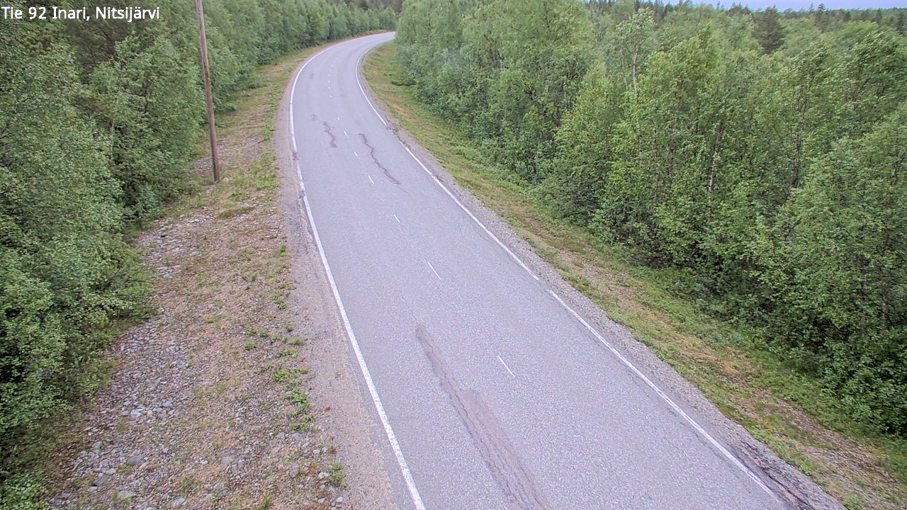 Kelikamerat Kuva Tie 92 Inari, Nitsijärvi, Inari, Lappi
