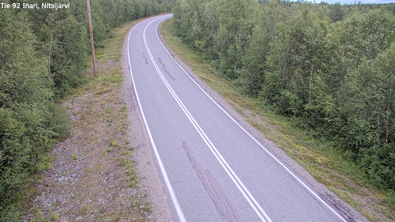 Weather Camera Image Road 92 Inari, Nitsijärvi, Inari, Lappi