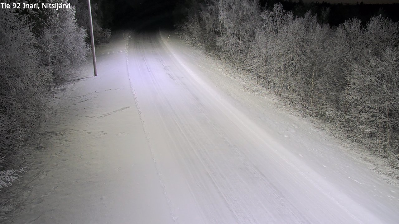 Kelikamerat Kuva Tie 92 Inari, Nitsijärvi, Inari, Lappi