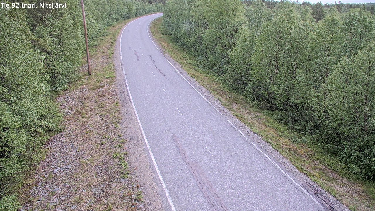 Kelikamerat Kuva Tie 92 Inari, Nitsijärvi, Inari, Lappi