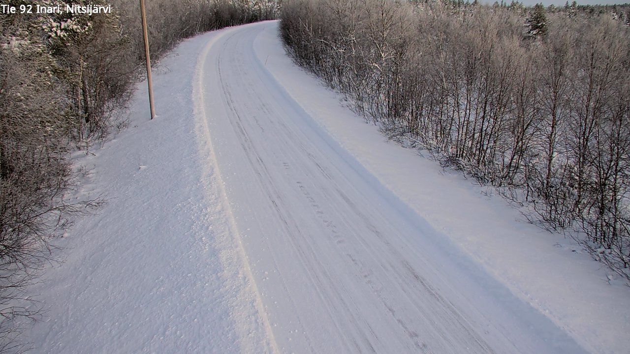 Weather Camera Image Road 92 Inari, Nitsijärvi, Inari, Lappi