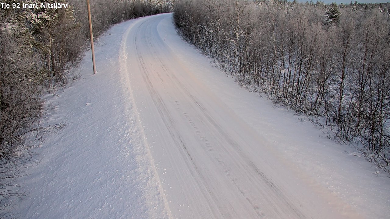 Weather Camera Image Road 92 Inari, Nitsijärvi, Inari, Lappi