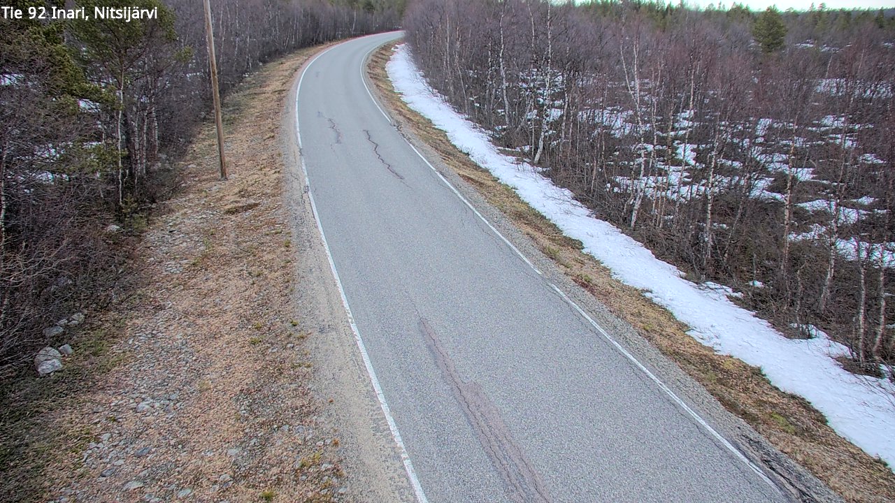 Kelikamerat Kuva Tie 92 Inari, Nitsijärvi, Inari, Lappi