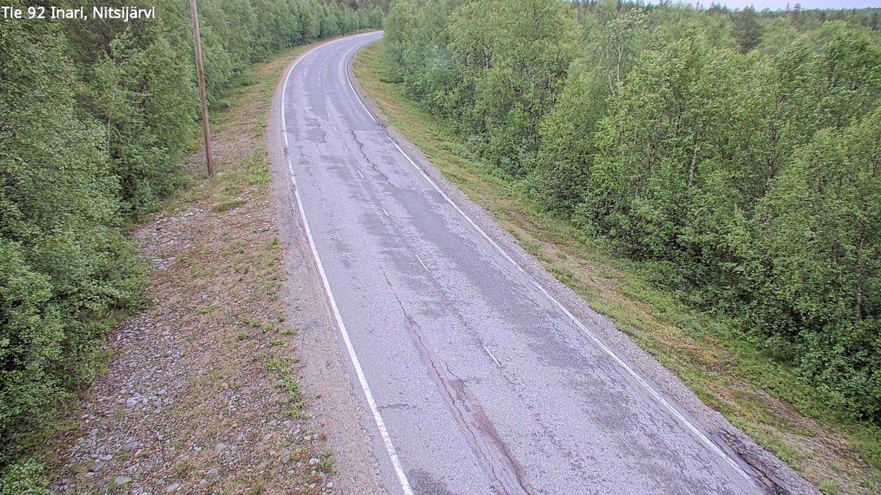 Weather Camera Image Road 92 Inari, Nitsijärvi, Inari, Lappi