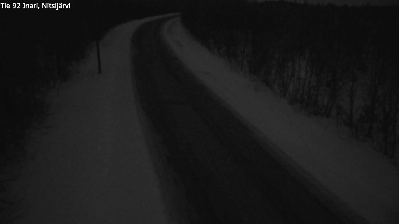 Kelikamerat Kuva Tie 92 Inari, Nitsijärvi, Inari, Lappi