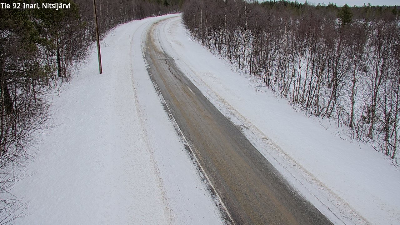 Kelikamerat Kuva Tie 92 Inari, Nitsijärvi, Inari, Lappi