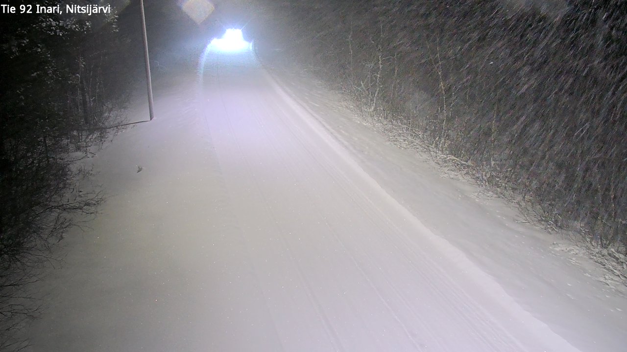 Weather Camera Image Road 92 Inari, Nitsijärvi, Inari, Lappi