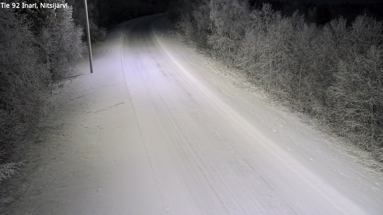 Kelikamerat Kuva Tie 92 Inari, Nitsijärvi, Inari, Lappi