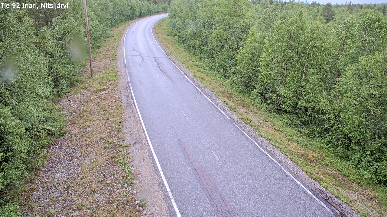 Weather Camera Image Väg 92 Enare, Nitsijärvi, Inari, Lappi