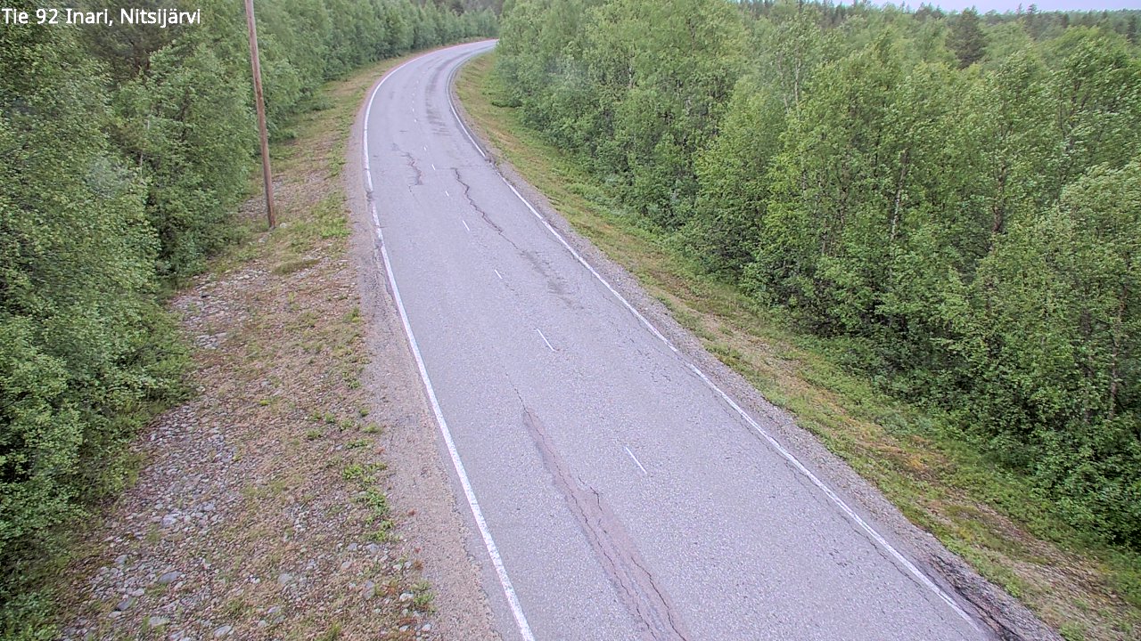 Weather Camera Image Road 92 Inari, Nitsijärvi, Inari, Lappi