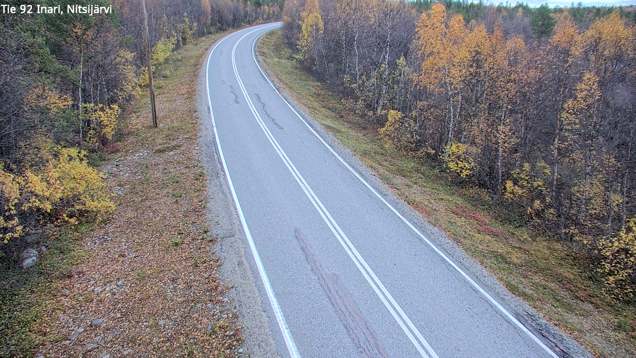 Kelikamerat Kuva Tie 92 Inari, Nitsijärvi, Inari, Lappi