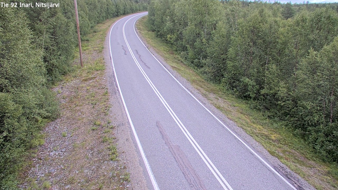 Kelikamerat Kuva Tie 92 Inari, Nitsijärvi, Inari, Lappi
