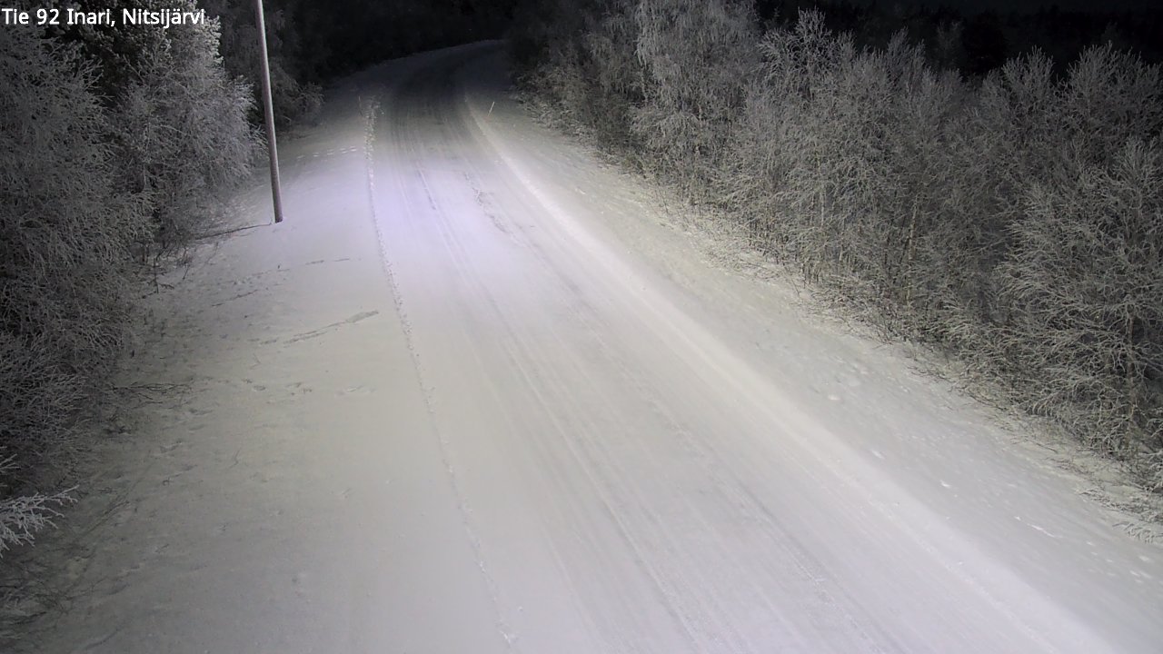 Kelikamerat Kuva Tie 92 Inari, Nitsijärvi, Inari, Lappi