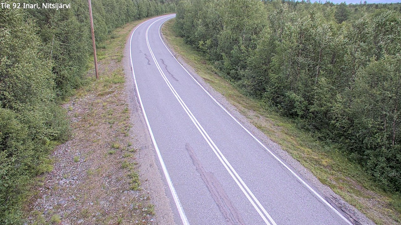 Weather Camera Image Road 92 Inari, Nitsijärvi, Inari, Lappi