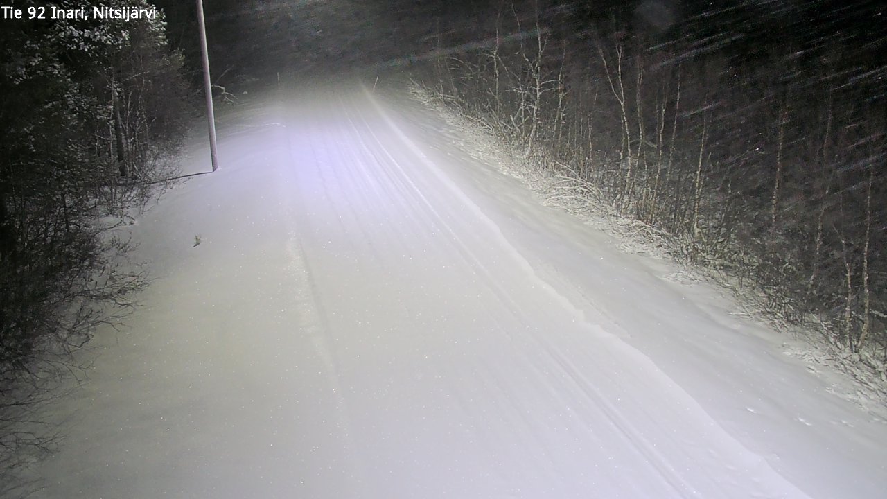 Kelikamerat Kuva Tie 92 Inari, Nitsijärvi, Inari, Lappi