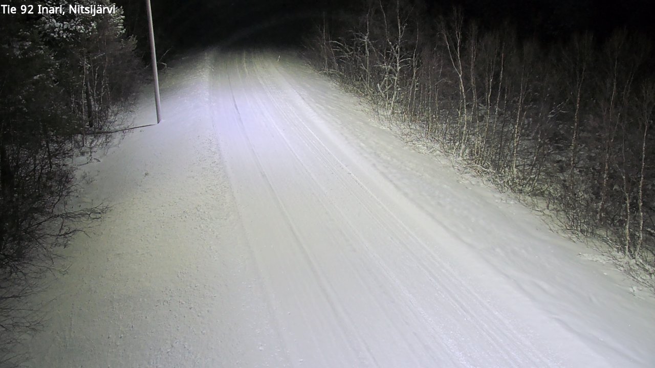 Weather Camera Image Road 92 Inari, Nitsijärvi, Inari, Lappi
