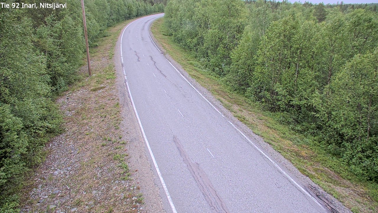 Weather Camera Image Road 92 Inari, Nitsijärvi, Inari, Lappi