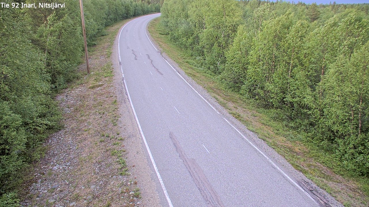 Kelikamerat Kuva Tie 92 Inari, Nitsijärvi, Inari, Lappi